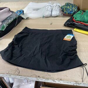 Columbia Black Anytime Casual Skort Women's Size XL Hiking Stretch Pull-On